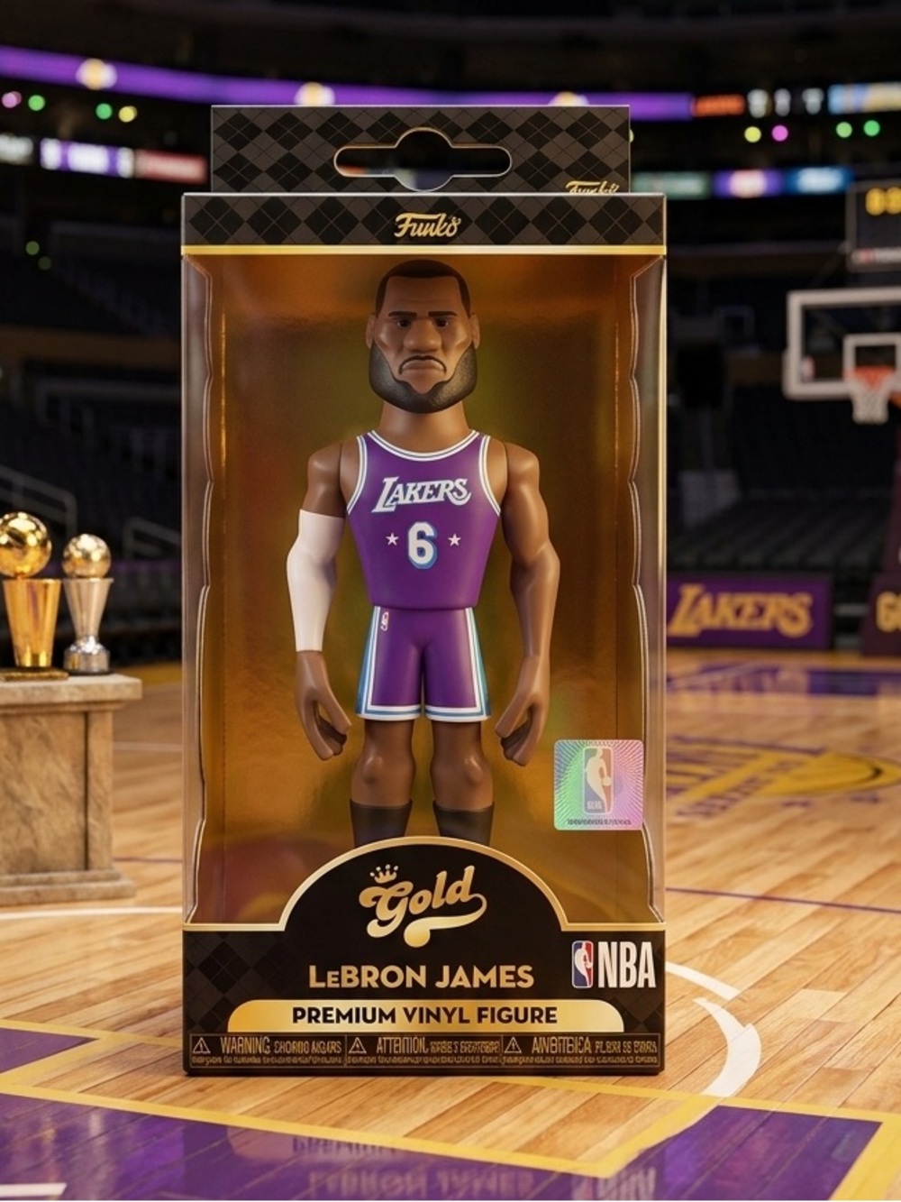 🏀 New Funko Gold NBA Figure Lebron James Basketball Star